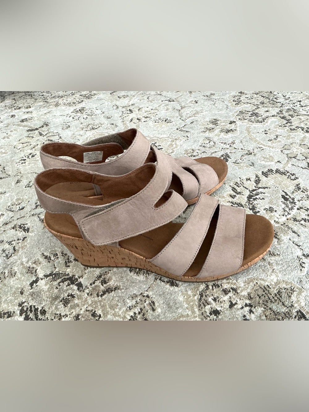 ROCKPORT  Suede Wedge Sandals 🌷VERY COMFY❣️